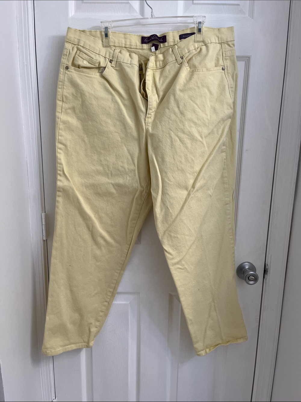 Gloria Vanderbilt Pale Yellow Women's Jeans